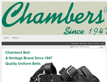 Tablet Screenshot of chambersbelt.com